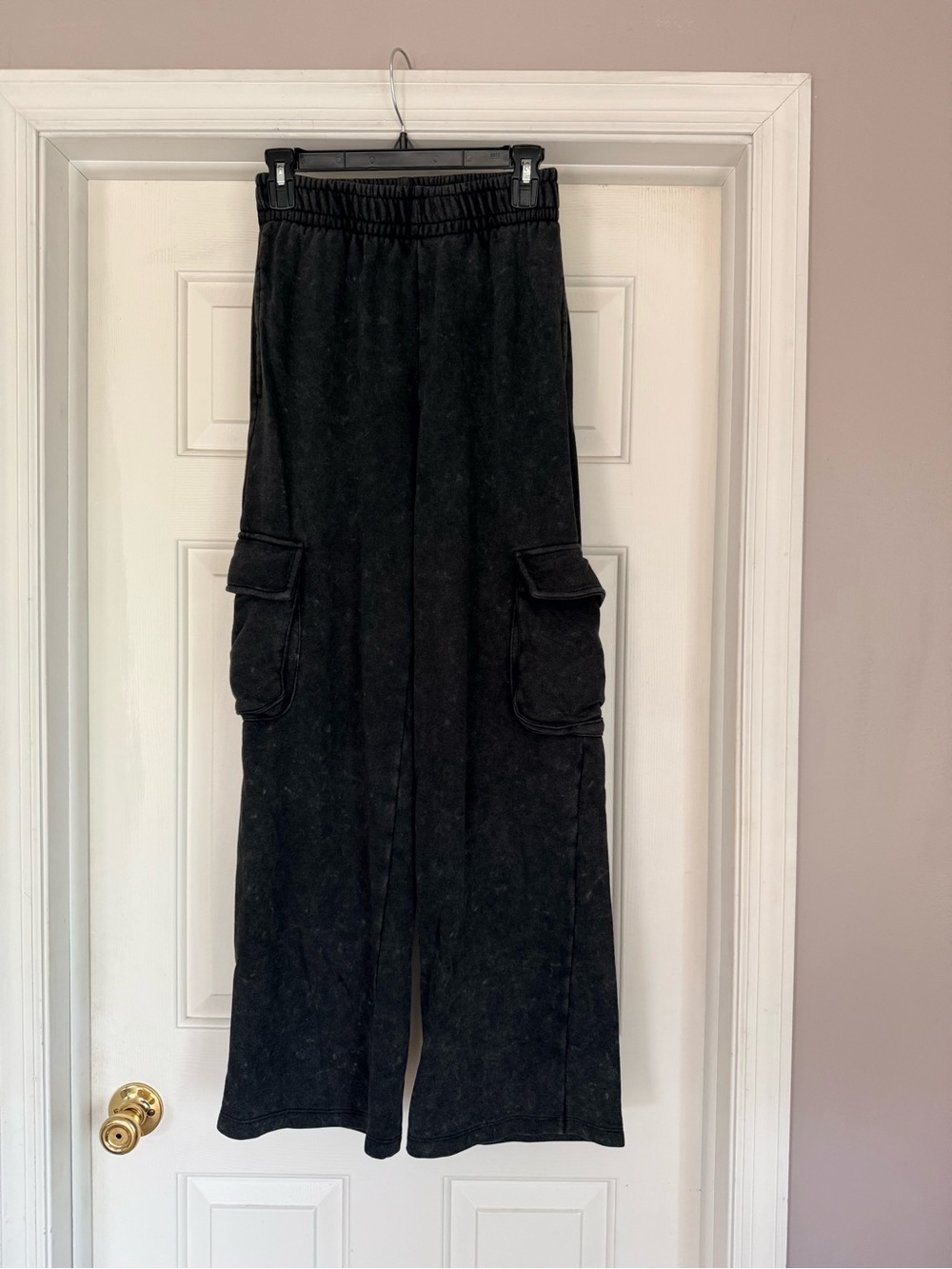 wild fable Black Wide-Leg Cargo Pants